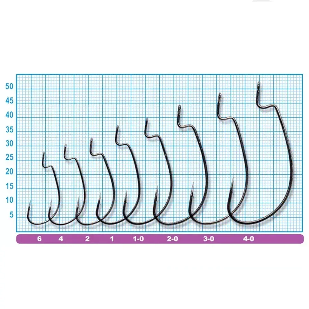 Крючок офсетный Owner 5109 (В-94) J-Light Worm Hook