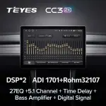Магнитола для Suzuki Grand Vitara 2005-2016 - Teyes CC3-2K-360 монитор 13" 2K QLED на Android 10, Быстрая, CarPlay, 4G SIM-слот, 4 камеры в комплекте