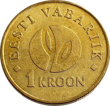 1 крона 2008 Эстония «90 лет Эстонской республике»