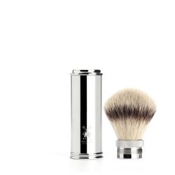 Дорожный помазок MUEHLE, фибра высшей категории Silvertip, размер M, хром (31 M 20)
