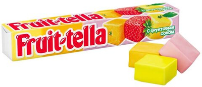 Жевательные конфеты Fruit-tella ассорти, 41 г