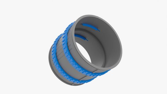 Муфта соединительная Flexag FLS110-G, цвет серый