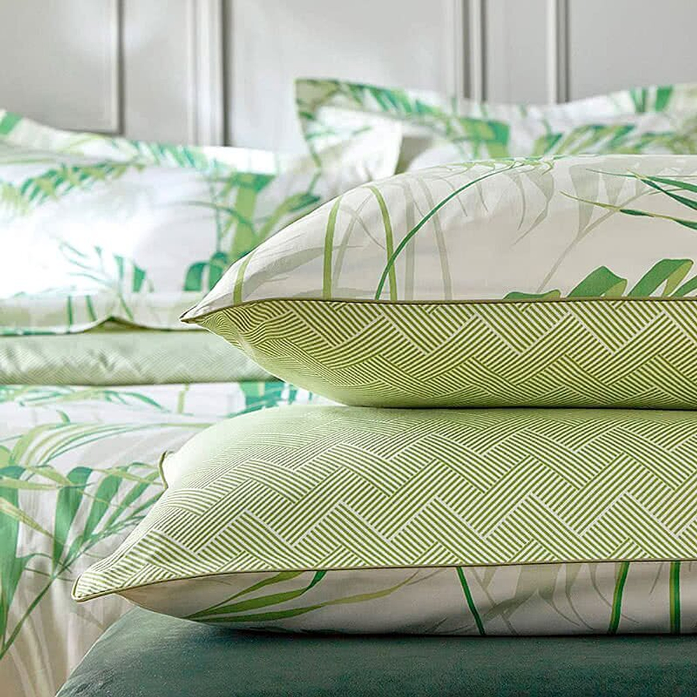 Постельное белье PALM HOUSE TILLEUL Blanc des Vosges 2 спальное евро Зеленый