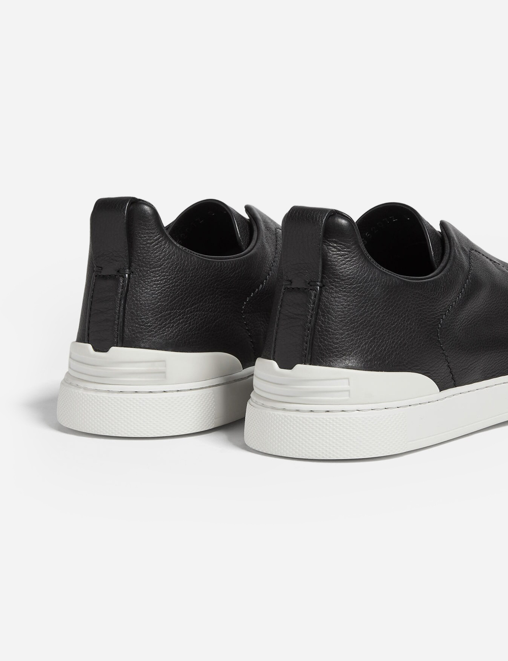 Zegna Stitch Secondskin Sneakers Triple Black
