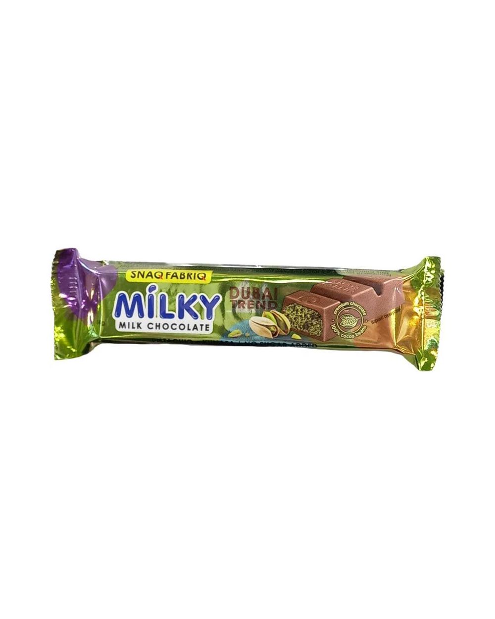 "SNAQ FABRIQ" Молочный шоколад с фисташковой пастой 34гр