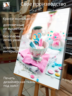 Картина "Утро рукодельницы", интерьерная 50х70см 1шт.