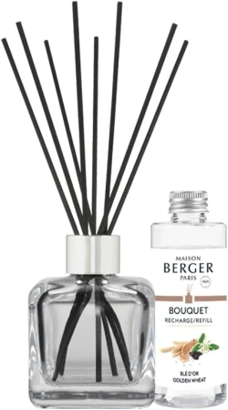 Maison Berger Paris Набор палочек для диффузора Ice Cube 100 мл + ароматическое масло "золотая пшеница" EAN 3127290075956