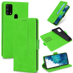 Стильный чехол-книжка из кожи для SAMSUNG M31 / M21S / F41 с отделом для наличных, 3 слотами для карт и подставкой