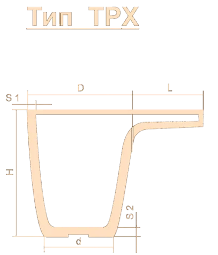 Тигель TPX 30 Lн=210