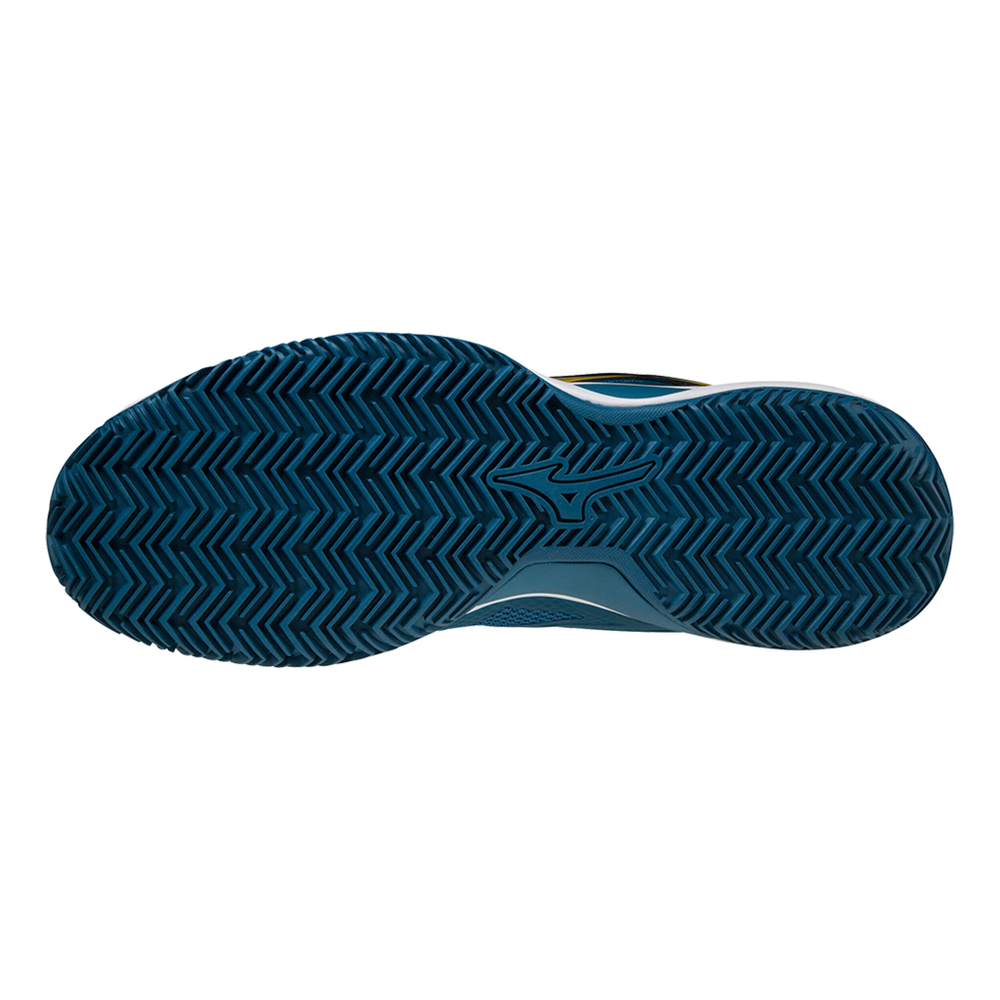 Мужские теннисные кроссовки Mizuno Wave Intense Tour 5 Clay Court Shoe Men - Petrol, Yellow