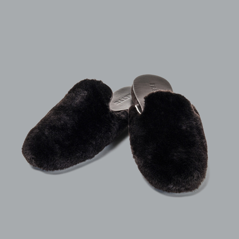 Тапочки открытые Shearling Chocolate Brown (39)