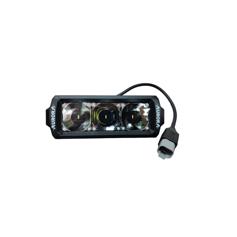 Светодиодная фара дальнего света AURORA 152 мм 45W с RGB подсветкой