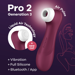 Вакуумный стимулятор с вибрацией Satisfyer Pro 2 Generation 3 с управлением через приложение