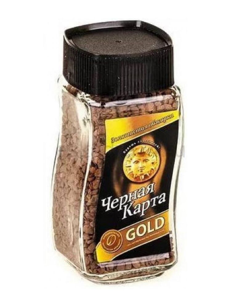 Кофе растворимый Черная карта Gold 95 г