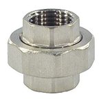 Соединитель латунь никель американка Ду 20 (3/4") прямой ВР/ВР SantechSystems