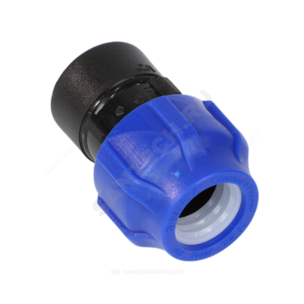 Муфта компрессионная ПЭ Дн 32х1/2" ВР Ру16 VALFEX 121001232012