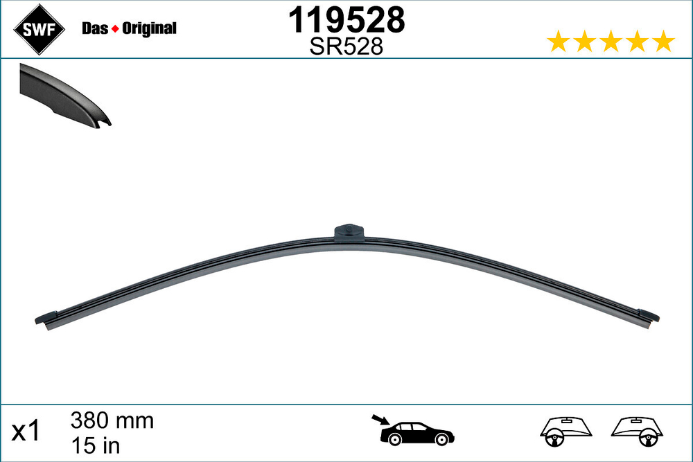 SWF - 119528-SWF - Wiper Blade - Povrat artikla narucenog iz Njemacke nije moguc.