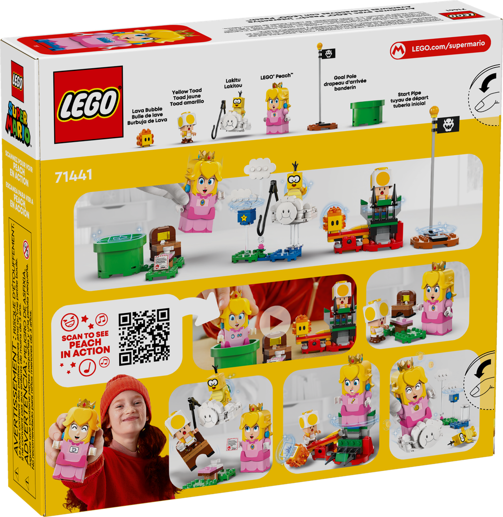 Конструктор Лего Супер Марио Приключения с принцессой Пич 71441 | LEGO Super Mario Adventures LEGO Peach 208 деталей 6+