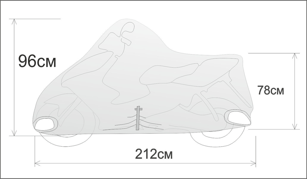 Чехол мото REXWEAR M (скутер 150 куб) (000123)