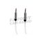 Кабель AUX, Jack 3,5mm(m) - Jack 3,5mm(m) без бренда JD-292, 1.5м, круглый, силикон, цвет: белый, в техпаке
