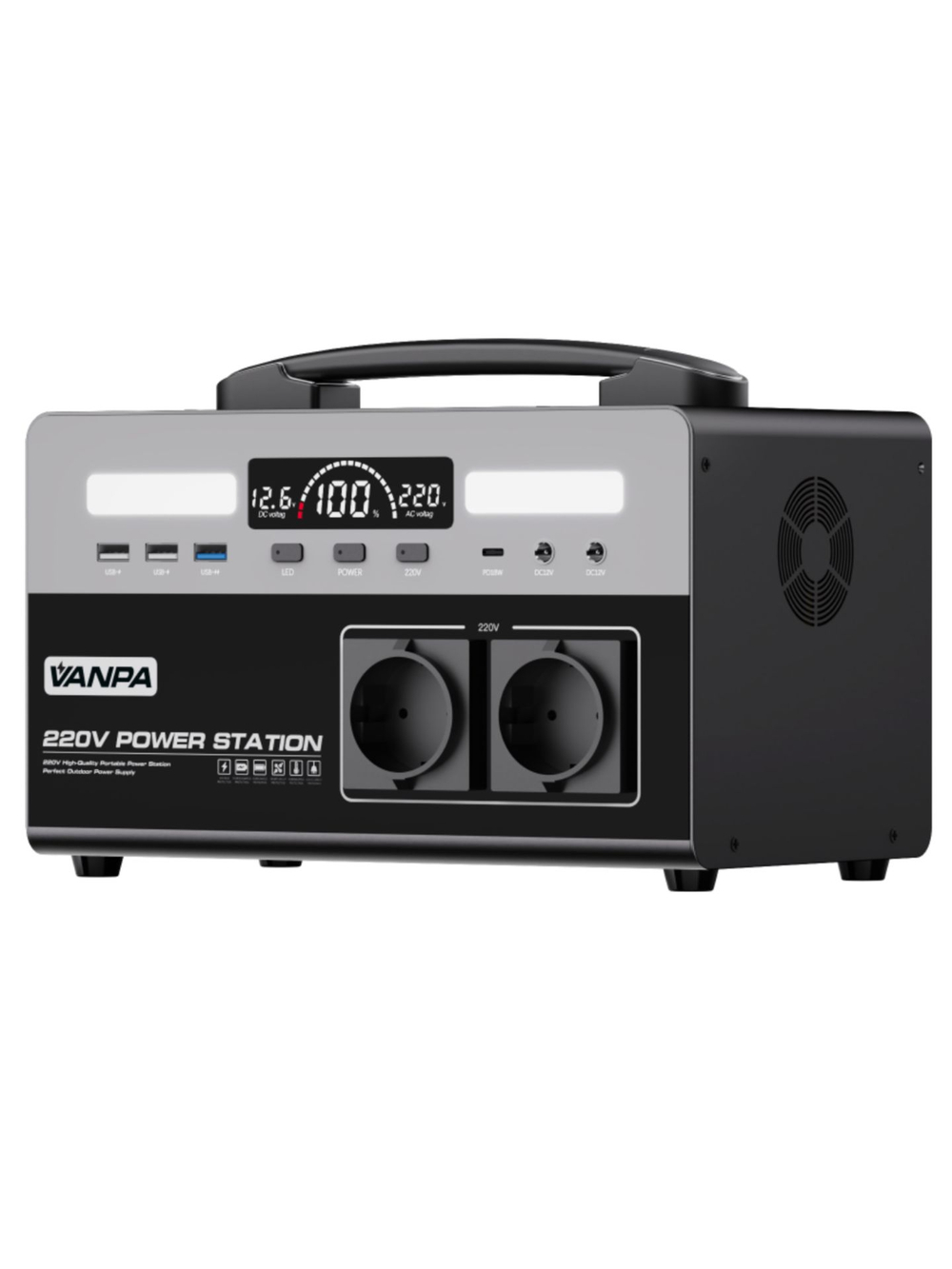 Электростанция портативная 220В 120000mAh 240Wh 400W VANPA