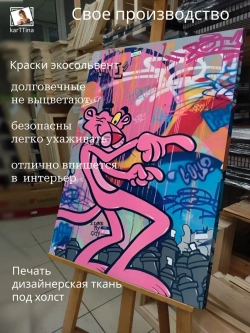 Картина на стену Пантера 30х40см 1шт.