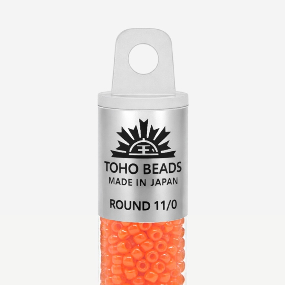 Японский бисер TOHO Round 11/0 (№50A), непрозрачный глянцевый