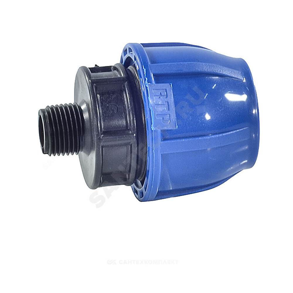 Муфта компрессионная ПЭ Дн 32х1/2" НР Ру16 RTP (РосТурПласт) 14528