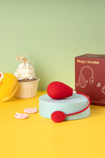 Виброяйцо Magic Sundae красное