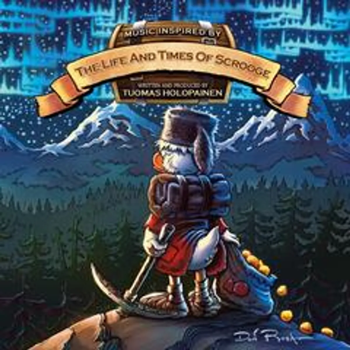 Виниловая пластинка. The life and times of Scrooge - Tuomas Holopainen (Golden Black Yolk Splatter)