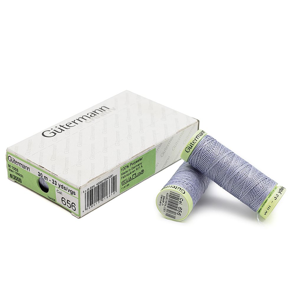 Нитки отделочные Gutermann Top Stitch 30 (30 метров), 5 кат. | 656 пыльно-лиловый