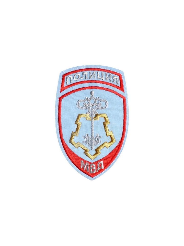 Шеврон Полиция ВОХР вышитый с липучкой (голубой)