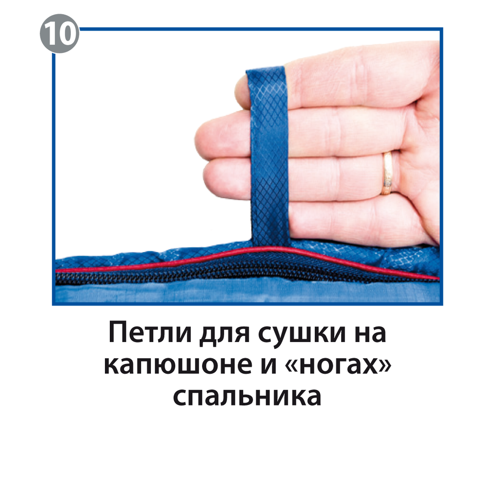 Спальный мешок BTrace  Duvet,  Синий 0°,артикул 	S0569/S0570