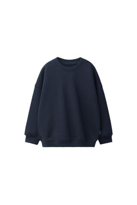 ZARA ОДНОТОННАЯ ТОЛСТОВКА, МОРСКОЙ СИНИЙ