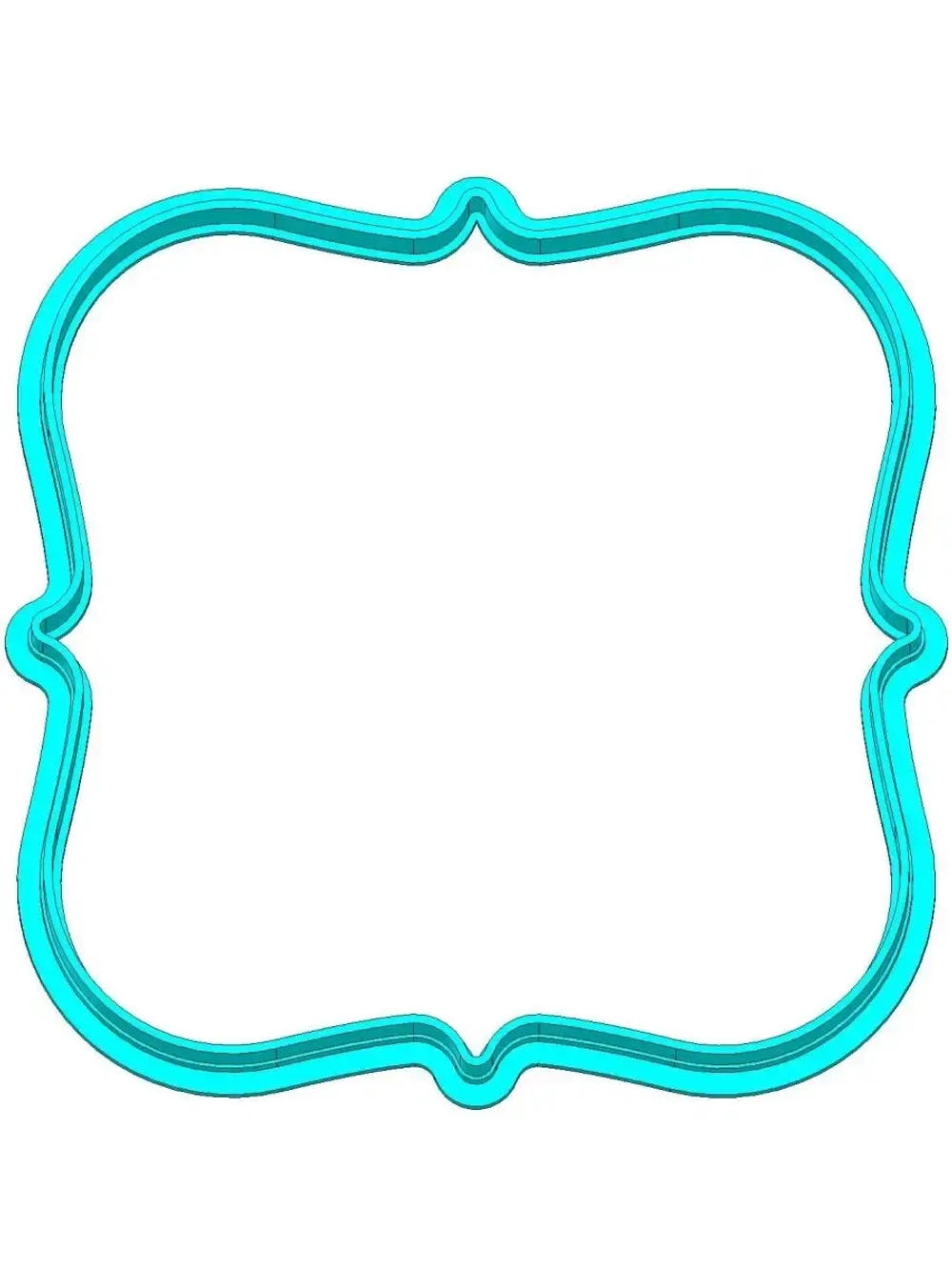 Вырубка фигурная рамка