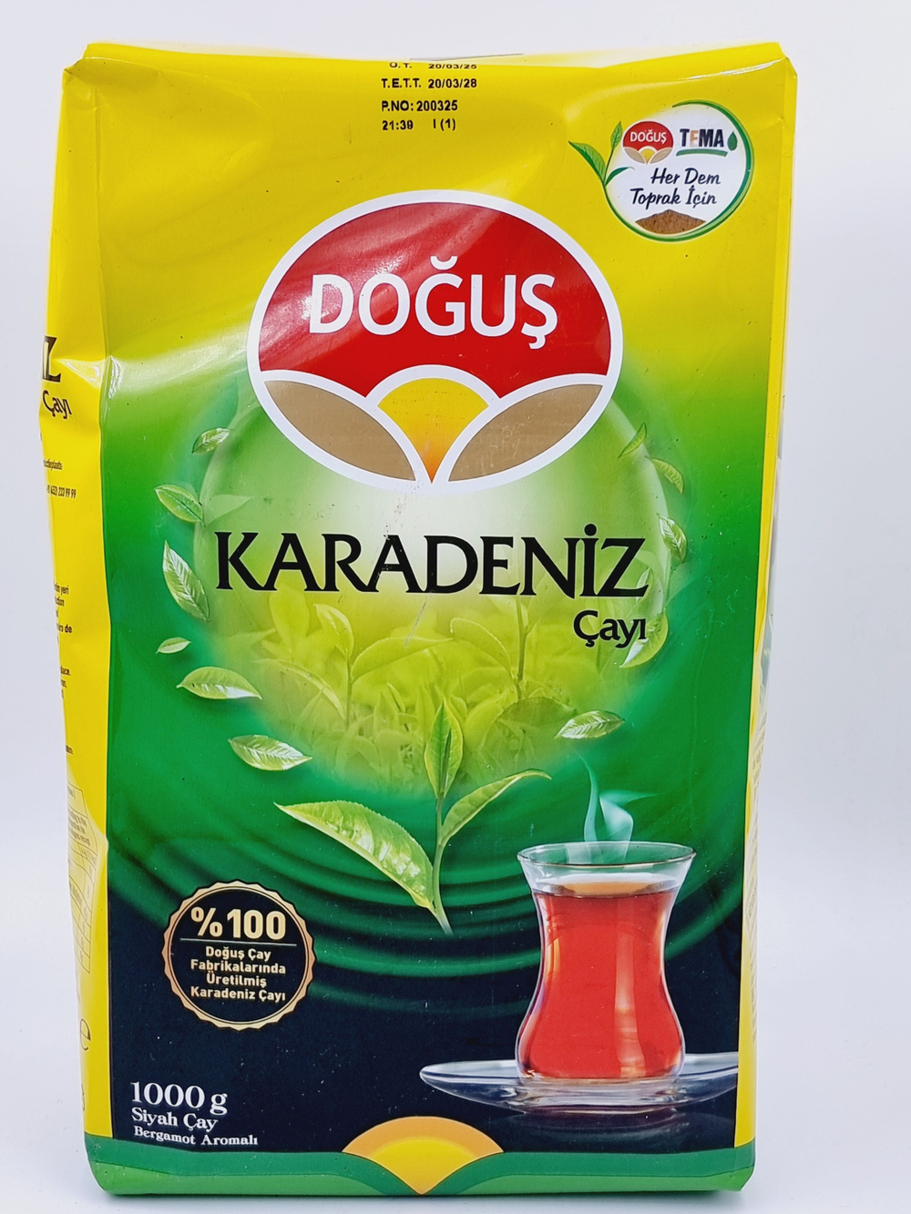 Чай Dogus Black Sea черный листовой в экономичной упаковке 1000 г (Турция)