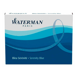 Waterman Чернила (картридж), синий, 8 шт в упаковке