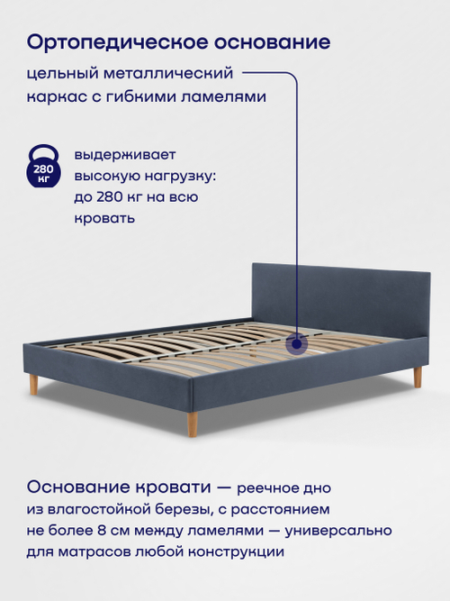 Кровать БайСтайл (велюр)