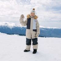 Комбинезон зимний мембранный с системой роста "Беж" подростковый