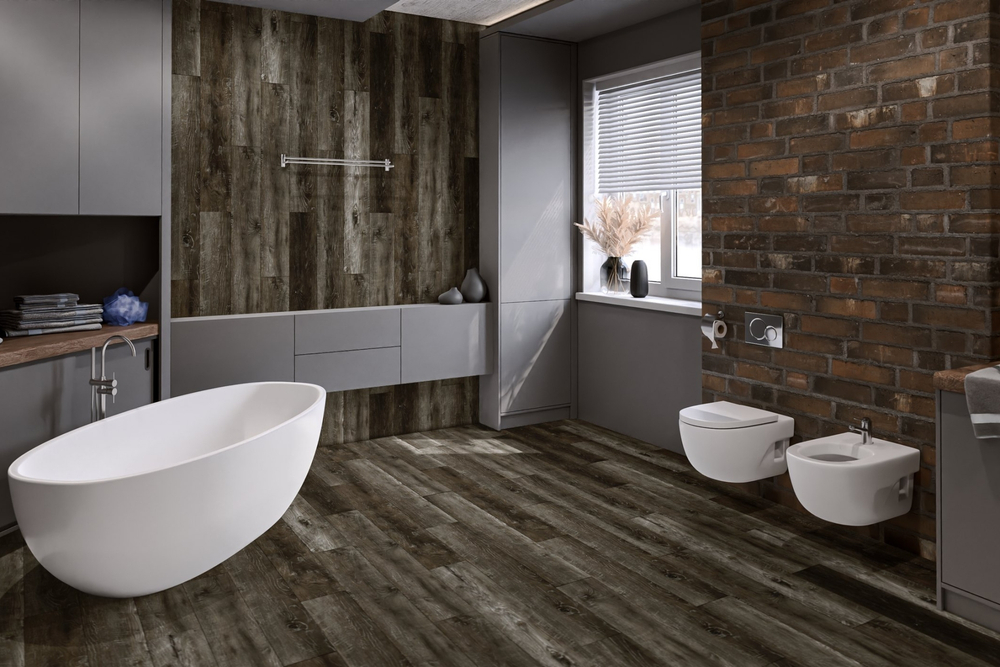 Кварц-винил LVT Damy Floor Family LVT 2.5 мм ДУБ РУСТИКАЛЬНЫЙ ЧЕРНЫЙ 4.13 м2