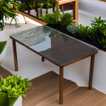 Стол прямоугольный 150х80 БАМБУК/ТЕСЛИН «BAMBOO/TESLIN»