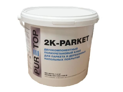 Puretop 2K-PARKET двухкомпонентный полиуретановый клей 10,1 кг.