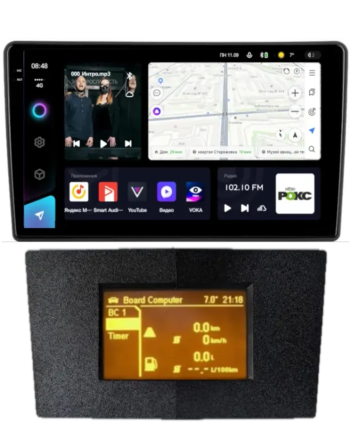 Магнитола для Opel Astra H (перенос БК вниз, черная) - Teyes CC3-2K-360 на Android 10, Быстрая, 2K QLED, CarPlay, 4G SIM-слот, 4 камеры в комплекте