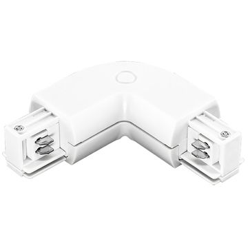 Коннектор L-образный для трехфазного шинопровода 504126 белый Barra Lightstar
