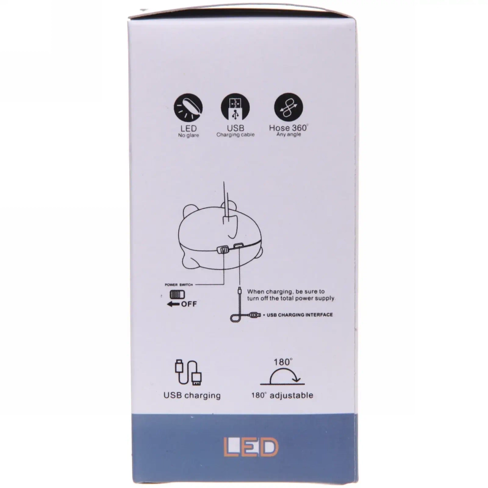 Светильник настольный «Marmalade-Мишка» LED 28,5*9,2*6,8см USB 5v 3w, Розовый
