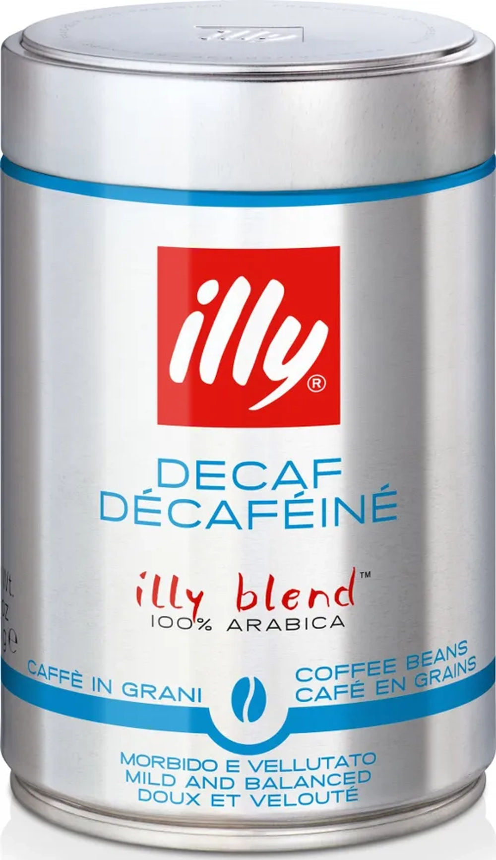 Кофе в зернах illy Decaf, без кофеина, 250 г