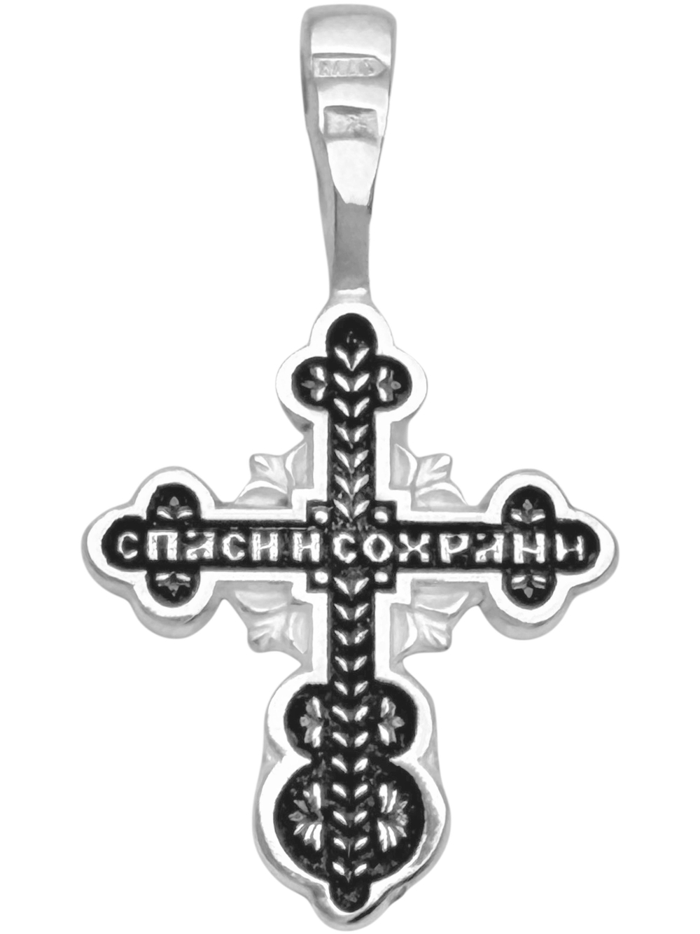 Крест из серебра/Чернение