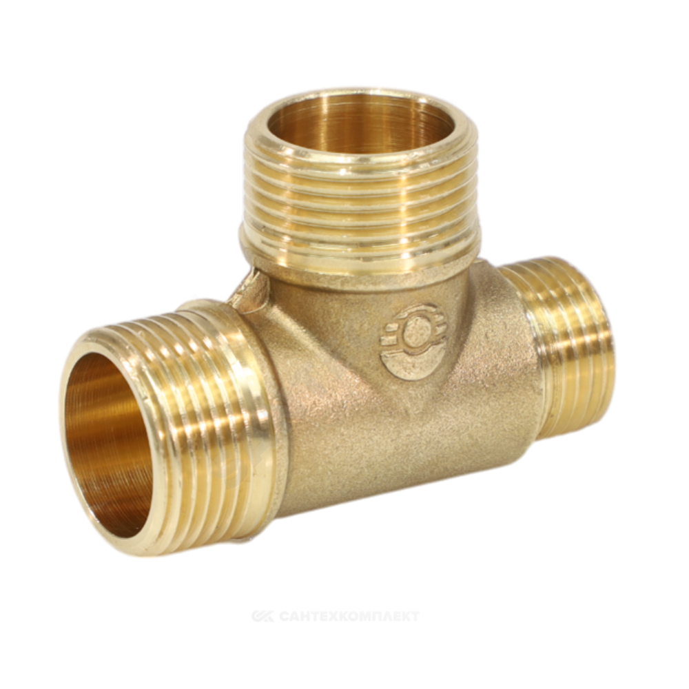 Тройник латунь переходной Ду 15х15х15 (1/2"х1/2"х1/2") НР/НР/НР VALFEX VF.131.L.012