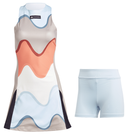 Женская Платье теннисное Adidas Marimekko Tennis Dress - разноцветный/semi coral