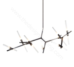Ceiling design lamp  AGNES by Roll & Hill (14 lampshades,  Black)